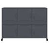 vidaXL Ντουλάπι Ανθρακί 100,5x39x72 εκ. από Χάλυβα