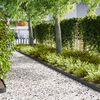 vidaXL Περιγράμματα γκαζόν 30 pcs Μαύρο 100 x 0.5 x 15 εκ Ατσάλι