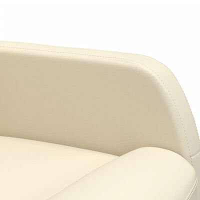 vidaXL Πολυθρόνα Γραφείου Μασάζ Λευκή από Συνθετικό Δέρμα