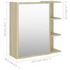 vidaXL Καθρέφτης Μπάνιου Sonoma Δρυς 62,5x20,5x64 εκ. από Επεξ. Ξύλο