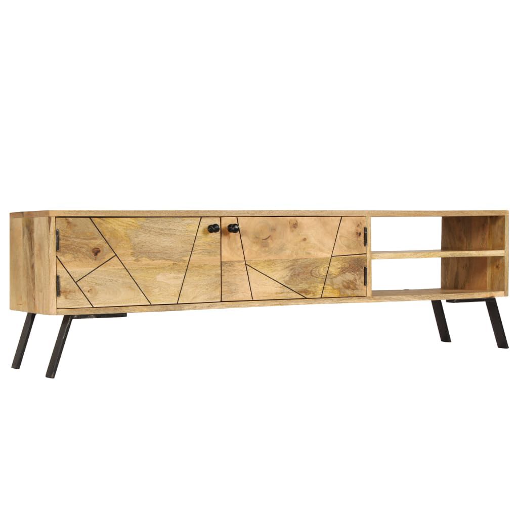 vidaXL Έπιπλο Τηλεόρασης 140 x 30 x 40 εκ. από Μασίφ Ξύλο Μάνγκο