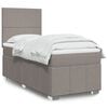 vidaXL &Kappa;&rho;&epsilon;&beta;ά&tau;&iota; Boxspring &mu;&epsilon; &Sigma;&tau;&rho;ώ&mu;&alpha; Taupe 90x200 &epsilon;&kappa;. &Upsilon;&phi;&alpha;&sigma;&mu;ά&tau;&iota;&nu;&omicron;