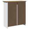 vidaXL Ντουλάπι διαδρόμου BODO Λευκό και καφέ 80x35x90 cm