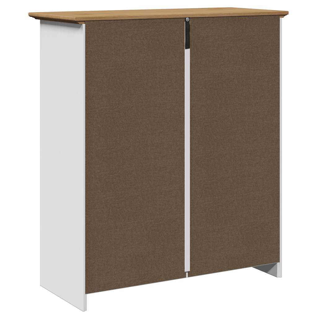 vidaXL Ντουλάπι διαδρόμου BODO Λευκό και καφέ 80x35x90 cm
