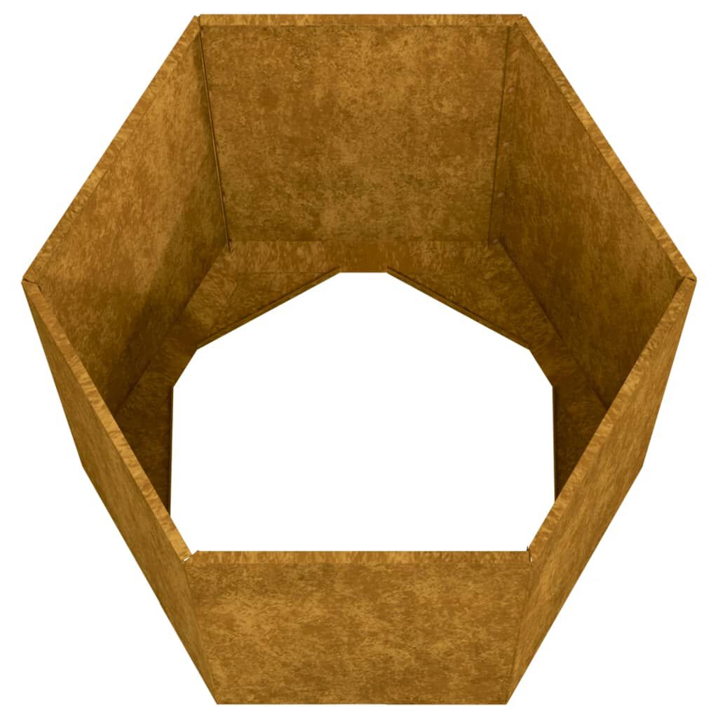 vidaXL Ζαρντινιέρα Σκουρ. 40 x 40 x 45 εκ. Ατσάλι Σκληρυθέν στον Αέρα