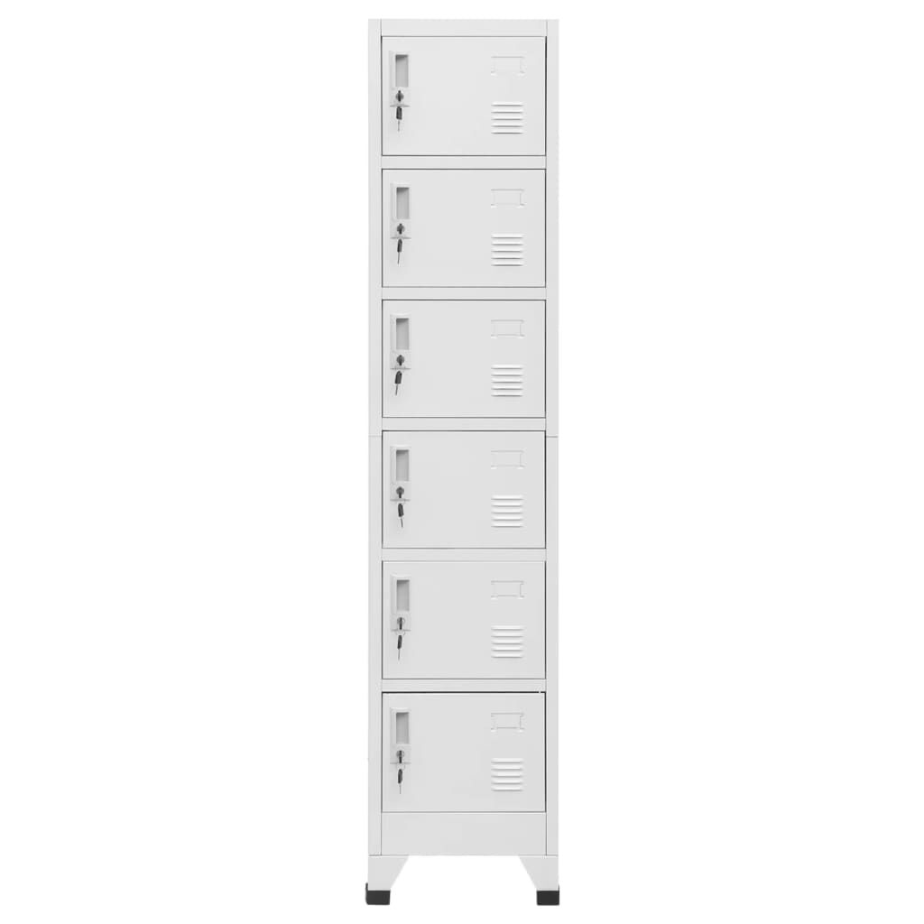 vidaXL Φοριαμός Ανοιχτό Γκρι 38 x 40 x 180 εκ. Ατσάλινος