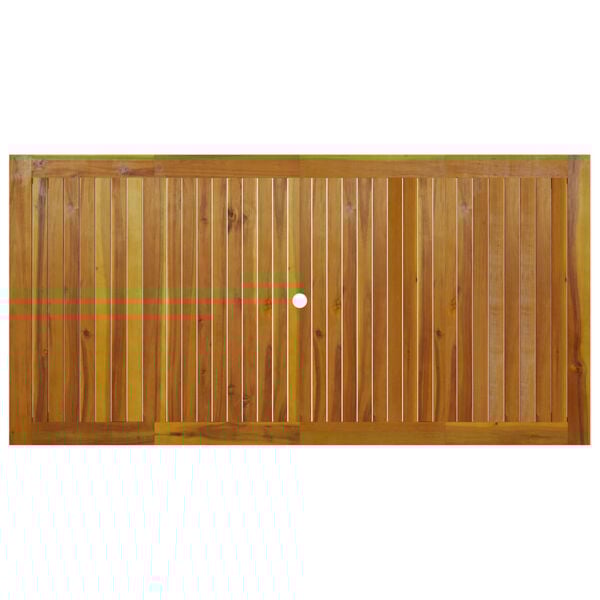 vidaXL Τραπέζι Κήπου 200 x 100 x 74 εκ. από Μασίφ Ξύλο Ακακίας