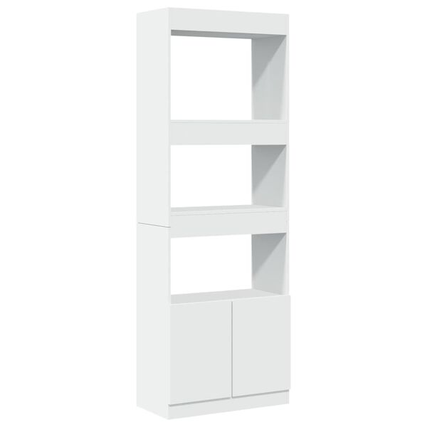 vidaXL Ντουλάπι Λευκό 63x33x180 εκ. από Επεξεργασμένο Ξύλο