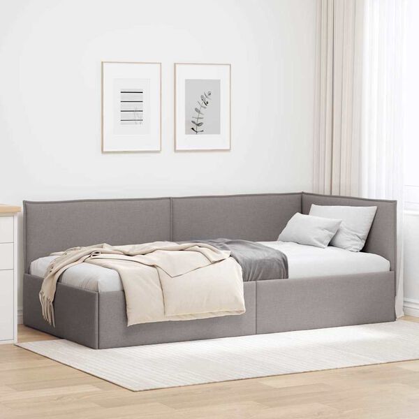 vidaXL &Kappa;&rho;&epsilon;&beta;ά&tau;&iota; &Gamma;&omega;&nu;ί&alpha;&sigmaf; &mu;&epsilon; &kappa;&epsilon;&phi;&alpha;&lambda;ά&rho;&iota; Taupe 90 x 200 cm &Beta;&epsilon;&lambda;&omicron;ύ&delta;&omicron;