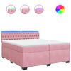 vidaXL &Kappa;&rho;&epsilon;&beta;ά&tau;&iota; Boxspring &mu;&epsilon; &Sigma;&tau;&rho;ώ&mu;&alpha; &Rho;&omicron;&zeta; 200x200 &epsilon;&kappa;. &Beta;&epsilon;&lambda;&omicron;ύ&delta;&iota;&nu;&omicron;
