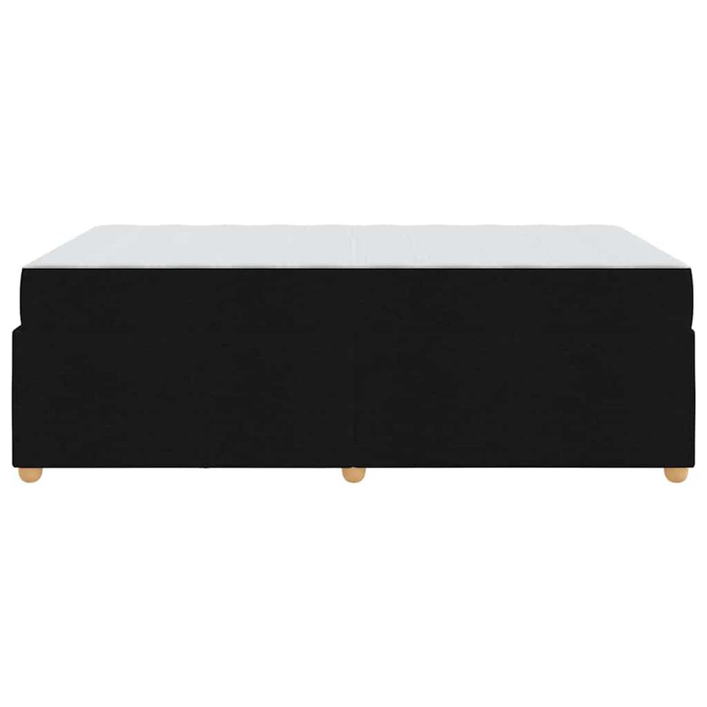 vidaXL Σκελετός Κρεβατιού με στρώμα Μαύρο 120 x 190 cm ύφασμα