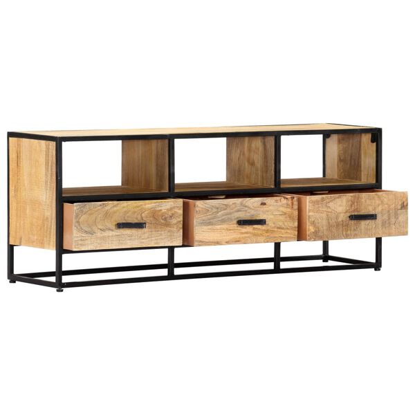 vidaXL Έπιπλο Τηλεόρασης 120 x 30 x 45 εκ. από Μασίφ Ξύλο Μάνγκο