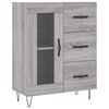 vidaXL Ντουλάπι Γκρι Sonoma 69,5 x 34 x 180 εκ. Επεξεργασμένο Ξύλο