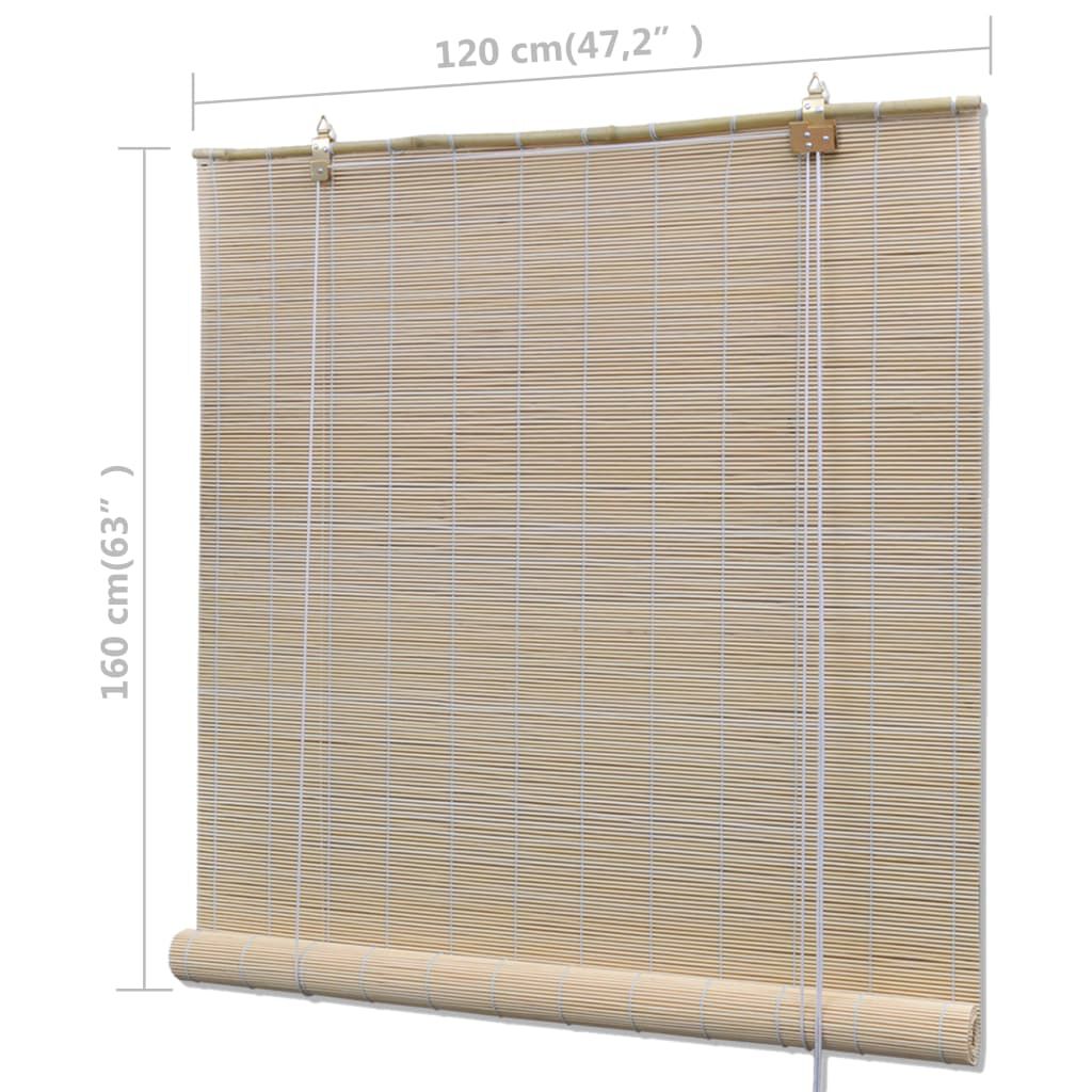 vidaXL Στόρια Σκίασης 2 Τεμαχίων 120 x 160 εκ. από Φυσικό Μπαμπού