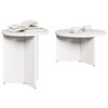 vidaXL Τραπεζάκι σαλονιού 2 pcs Λευκό 49 x 49 x 28 εκ