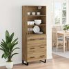 vidaXL Highboard Artisan Oak 69,5 x 34 x 180 &epsilon;&kappa;. &Epsilon;&pi;&epsilon;&xi;&epsilon;&rho;&gamma;&alpha;&sigma;&mu;έ&nu;&omicron; &xi;ύ&lambda;&omicron;