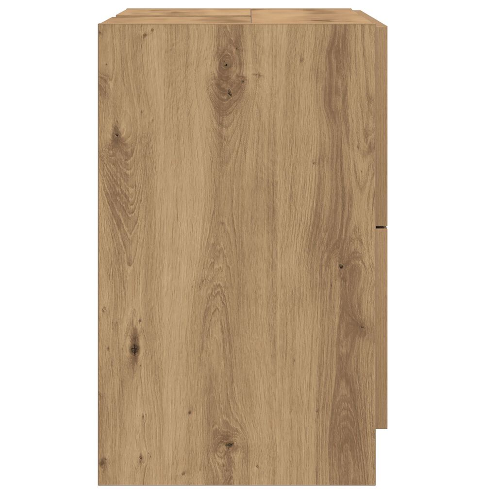 vidaXL Ντουλάπα Νιπτήρα Ξύλο Τέχνης 59x37x59 cm Επεξεργασμένο Ξύλο