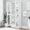 vidaXL Βιτρίνα Λευκή 82,5 x 30,5 x 185 εκ. Επεξ. Ξύλο