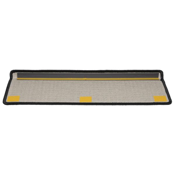 vidaXL Πατάκια Σκάλας 10 τεμ. Μαύρα 65 x 21 x 4 εκ.