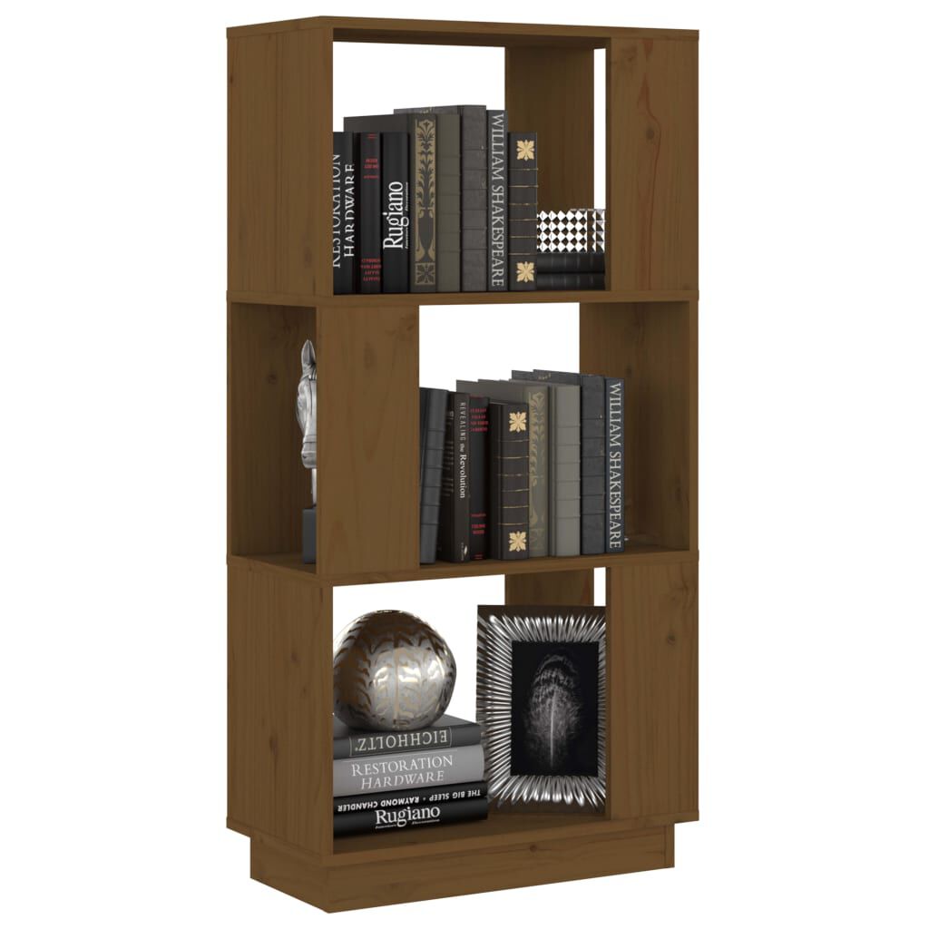 vidaXL Βιβλιοθήκη/Διαχωριστικό Χώρου Μελί 51x25x101 εκ. Μασίφ Πεύκο