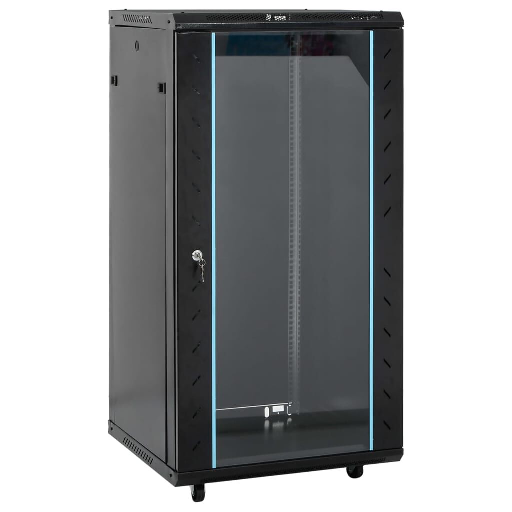 vidaXL Καμπίνα Δικτύου με Περιστ. Πόδια 22U 19" IP20 60x60x120 εκ.