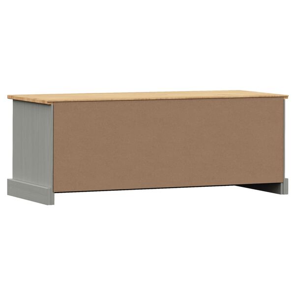 vidaXL Έπιπλο Τηλεόρασης VIGO Γκρι 106 x 40 x 40 εκ. Μασίφ Ξύλο Πεύκου