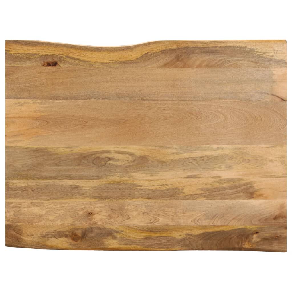 vidaXL Επιφάνεια Τραπεζιού 110x80x3,8 εκ. Live Edge Μασίφ Ξύλο Μάνγκο