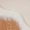vidaXL Ψεύτικο Δέρμα Προβάτου Χαλί Λευκό 80 x 120 cm Πολυεστέρας
