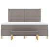 vidaXL &Kappa;&rho;&epsilon;&beta;ά&tau;&iota; &mu;&epsilon; &epsilon;&lambda;&alpha;&tau;ή&rho;&iota;&alpha; &mu;&epsilon; &sigma;&tau;&rho;ώ&mu;&alpha; Taupe 180 x 200 cm ύ&phi;&alpha;&sigma;&mu;&alpha;