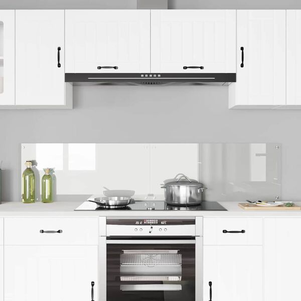 vidaXL Πίσω Πάνελ Κουζίνας Διαφανές 90 x 40 cm σκληρυμένο γυαλί