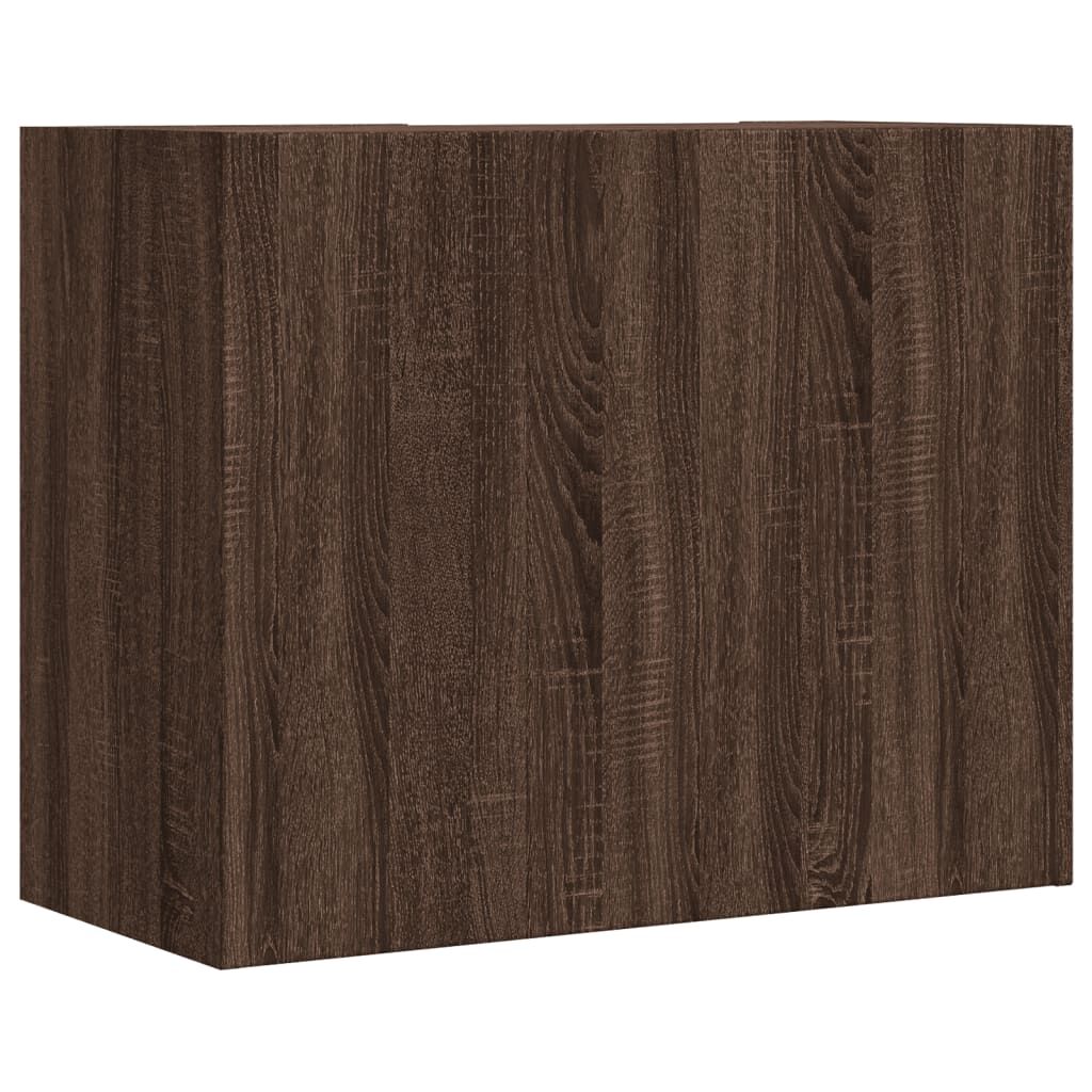 vidaXL Ντουλάπι Τοίχου Καφέ Δρυς 75x35x60 εκ. Επεξεργασμένο Ξύλο