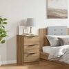 vidaXL Κομοδίνο Αρτισιανή Δρυς 40x36x65 εκ. από Επεξεργασμένο Ξύλο