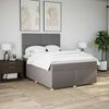 vidaXL &Kappa;&rho;&epsilon;&beta;ά&tau;&iota; Boxspring &mu;&epsilon; &Sigma;&tau;&rho;ώ&mu;&alpha; Taupe 140x190 &epsilon;&kappa;. &Upsilon;&phi;&alpha;&sigma;&mu;ά&tau;&iota;&nu;&omicron;