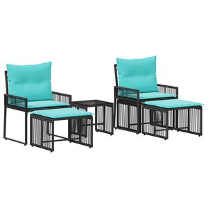 vidaXL &Sigma;&epsilon;&tau; &Epsilon;&xi;&omega;&tau;&epsilon;&rho;&iota;&kappa;ώ&nu; &Epsilon;&pi;ί&pi;&lambda;&omega;&nu; &mu;&epsilon; &mu;&alpha;&xi;&iota;&lambda;ά&rho;&iota; 11 pcs &Mu;&alpha;ύ&rho;&omicron; &kappa;&alpha;&iota; &Tau;&upsilon;&rho;&kappa;&omicron;&upsilon;ά&zeta;