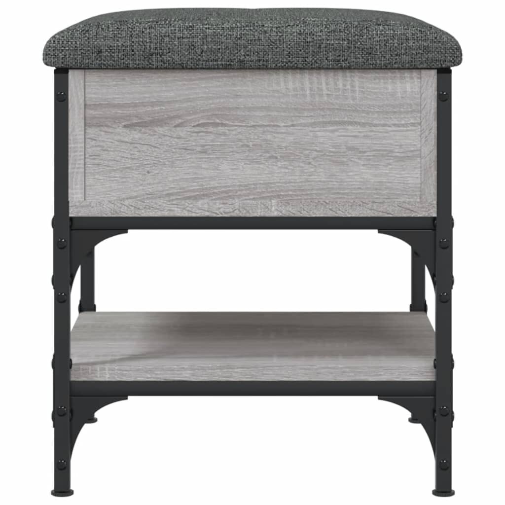 vidaXL Παπουτσοθήκη Γκρι Sonoma 42x42x45 εκ. από Επεξεργασμένο Ξύλο