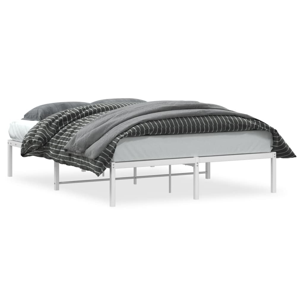 vidaXL Πλαίσιο Κρεβατιού Λευκό 140 x 190 εκ.