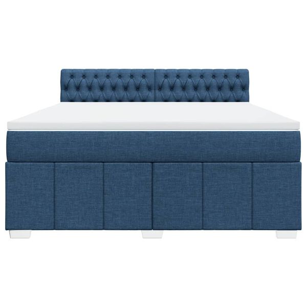 vidaXL &Kappa;&rho;&epsilon;&beta;ά&tau;&iota; Boxspring &mu;&epsilon; &Sigma;&tau;&rho;ώ&mu;&alpha; &Mu;&pi;&lambda;&epsilon; 180x200 &epsilon;&kappa;. &Upsilon;&phi;&alpha;&sigma;&mu;ά&tau;&iota;&nu;&omicron;