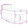 vidaXL &Kappa;&rho;&epsilon;&beta;ά&tau;&iota; Boxspring &mu;&epsilon; &Sigma;&tau;&rho;ώ&mu;&alpha; &Sigma;&kappa;&omicron;ύ&rho;&omicron; &Gamma;&kappa;&rho;&iota; 80x200 &epsilon;&kappa;. &Upsilon;&phi;&alpha;&sigma;&mu;ά&tau;&iota;&nu;&omicron;