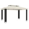 vidaXL &Kappa;&iota;ό&sigma;&kappa;&iota; &mu;&epsilon; &Delta;&iota;&pi;&lambda;ή &Omicron;&rho;&omicron;&phi;ή &Kappa;&rho;&epsilon;&mu; 3,94x2,96 &mu;. &Alpha;&tau;&sigma;ά&lambda;&iota;&nu;&omicron;