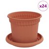 vidaXL &Gamma;&lambda;ά&sigma;&tau;&rho;&epsilon;&sigmaf; &phi;&upsilon;&tau;ώ&nu; 24 pcs &Kappa;&epsilon;&rho;&alpha;&mu;&iota;&delta;ί &Oslash; 12,5 x 10 &epsilon;&kappa; &Pi;&lambda;&alpha;&sigma;&tau;&iota;&kappa;ό