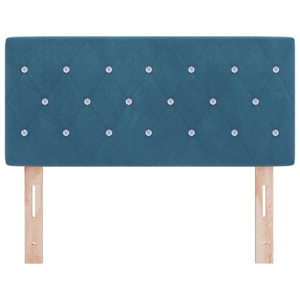 vidaXL Βελούδινο Κεφαλάρι Argyle Σκούρο Μπλε 100 cm Βελούδο