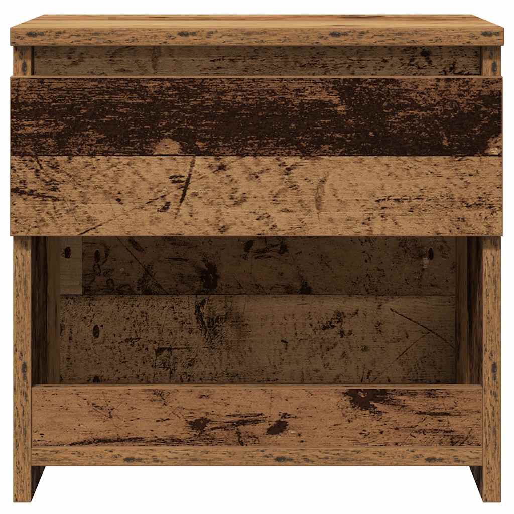 vidaXL ντουλάπι κομοδίνου Παλιό ξύλο 40x30x39 cm Κατασκευασμένο ξύλο
