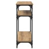 vidaXL Τραπέζι κονσόλας Artisan Oak 75 x 29 x 75 εκ Επεξεργασμένο ξύλο