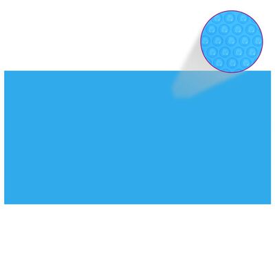 vidaXL Κάλυμμα Πισίνας Μπλε 975 x 488 εκ. από Πολυαιθυλένιο