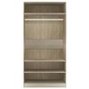 vidaXL Ντουλάπα Χρώμα Sonoma Δρυς 100 x 50 x 200 εκ. από Επεξ. Ξύλο