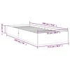 vidaXL Πλαίσιο Κρεβατιού Μελί 75x190 εκ. Ξύλο Πεύκου Small Single