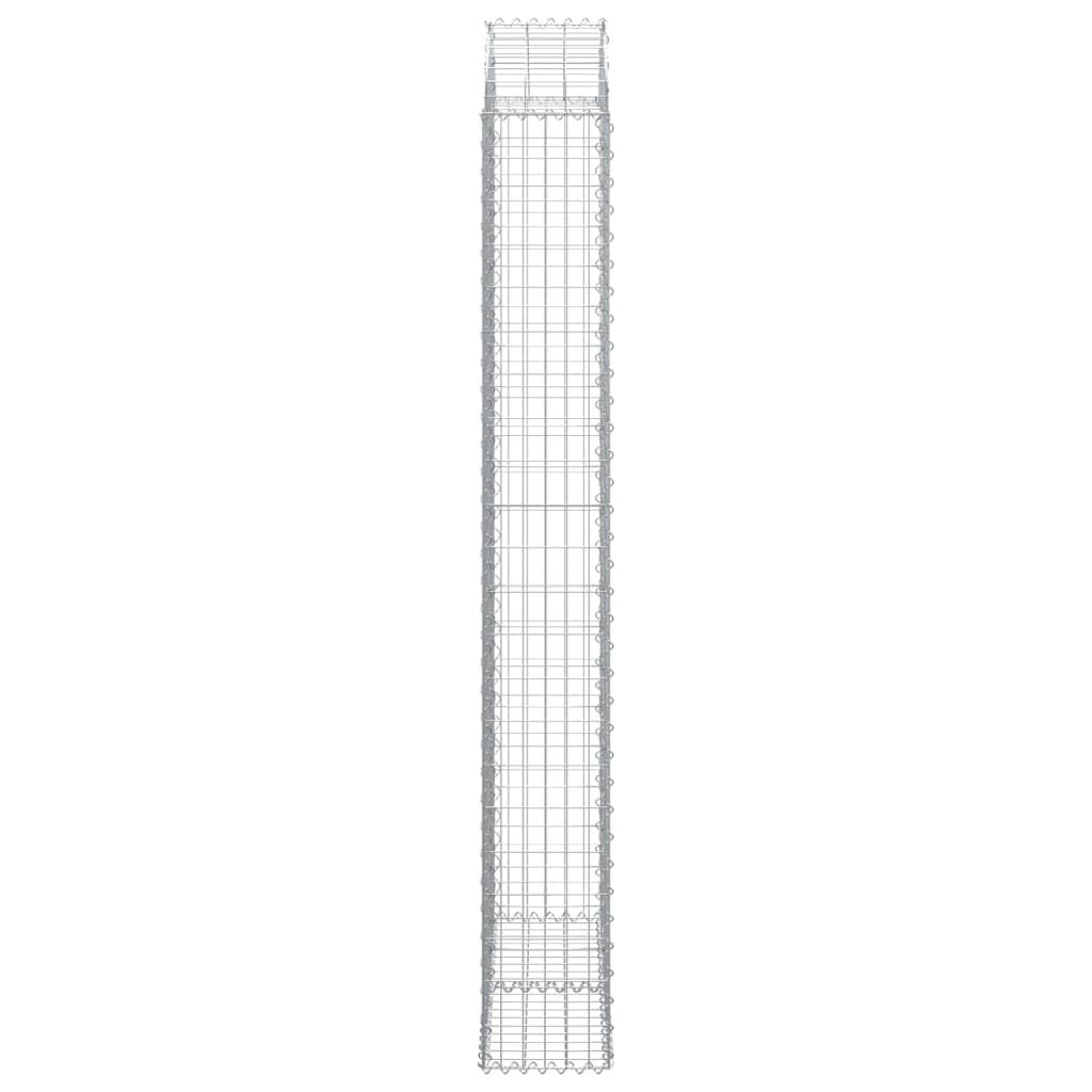 vidaXL Συρματοκιβώτιο Τοξωτό 100x30x220/240εκ. από Γαλβανισμένο Χάλυβα