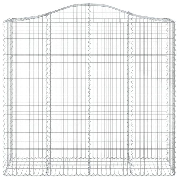 vidaXL Συρματοκιβώτια Τοξωτά 5 τεμ. 200x50x180/200 εκ. Γαλβαν. Ατσάλι