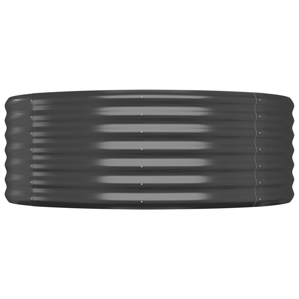 vidaXL Ζαρντινιέρα Ανθρακί 322x100x36εκ Ατσάλι με Ηλεκτρ. Βαφή Πούδρας