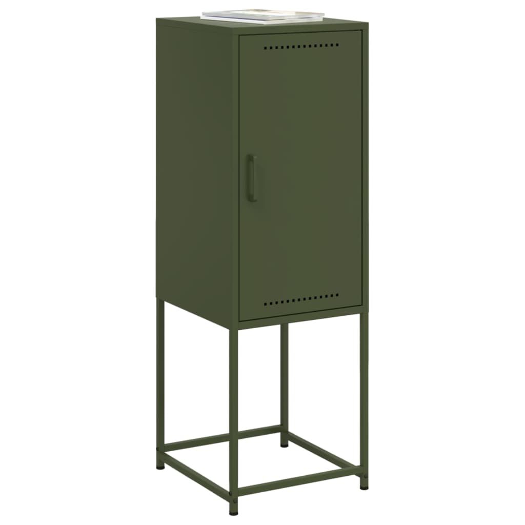 vidaXL Ντουλάπι Πράσινο Λαδί 36x39x107 εκ. από Ατσάλι